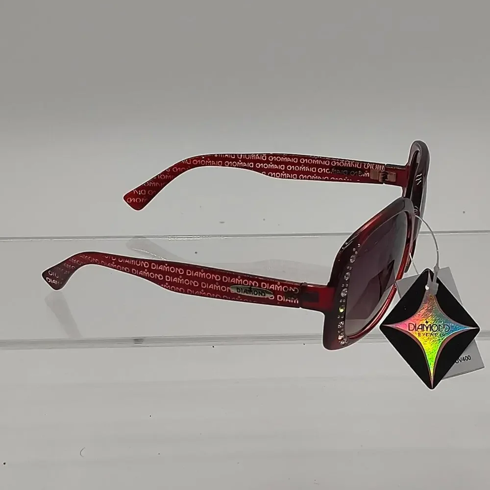 219 diamond eyewear red sunglasses